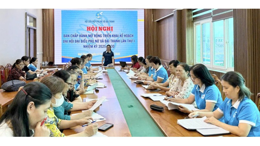 Hội LHPN xã Đại Thanh triển khai kế hoạch tổ chức Đại hội đại biểu lần thứ I, nhiệm kỳ 2025 – 2030