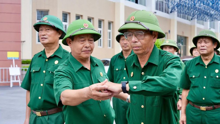 Cựu chiến binh phường Ngọc Hà sẵn sàng hoàn thành nhiệm vụ diễu binh, diễu hành