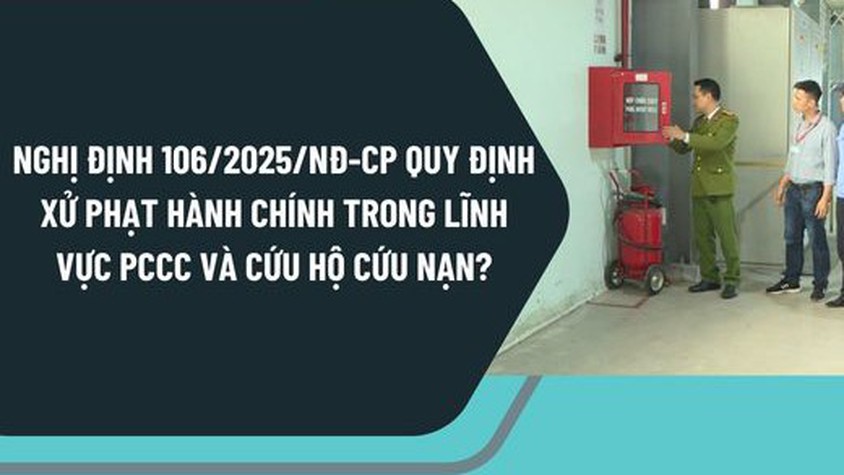 Những điểm mới của Nghị định 106/2025/NĐ-CP quy định xử phạt VPHC về phòng cháy, chữa cháy