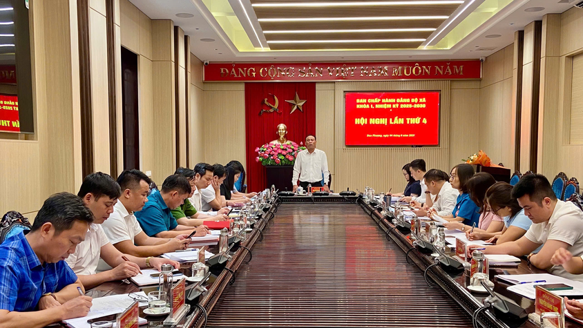 Hội nghị Ban chấp hành Đảng bộ xã Đan Phượng lần thứ tư, nhiệm kỳ 2025-2030.