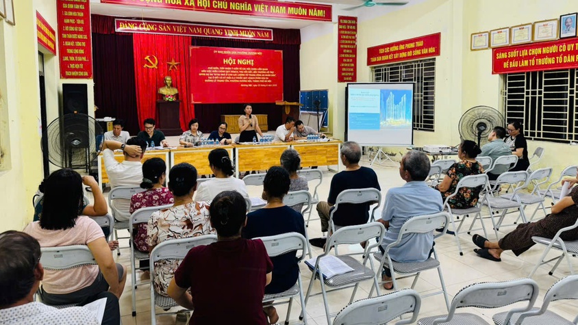 Hội nghị phổ biến, tiếp nhận ý kiến về các nội dung liên quan đến việc điều chỉnh quy hoạch, thu hồi đất, bồi thường hỗ trợ GPMB dự án” Đầu tư xây dựng nhà ở cho lực lượng vũ trang công an nhân