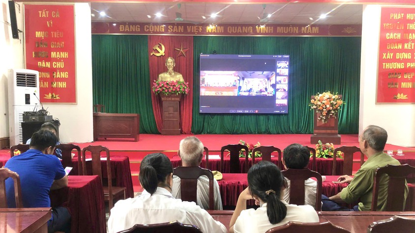 Xã Thượng Phúc tham dự hội nghị trực tuyến về công tác phòng chống dịch Tả lợn Châu Phi