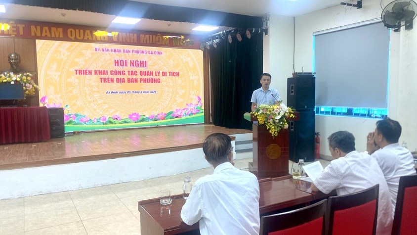 UBND phường Ba Đình: Triển khai công tác quản lý di tích trên địa bàn phường