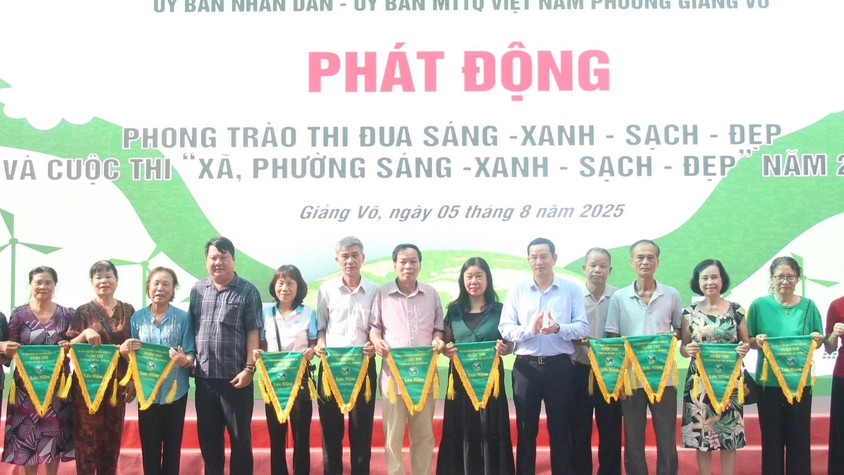 Xây dựng phường Giảng Võ văn minh, hiện đại