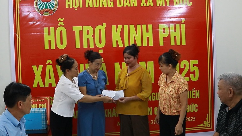 Chiều 31/7/2025, Hội Nông dân xã Mỹ Đức đã tổ chức lễ khánh thành và bàn giao nhà 