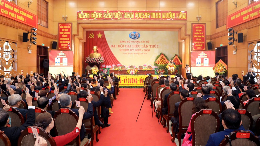 Đại hội đại biểu Đảng bộ phường Tây Hồ lần thứ I tiến hành phiên trù bị