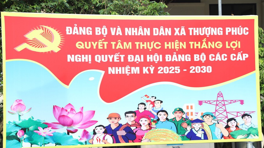 Xã Thượng Phúc phát động nhiều phong trào thi đua sôi nổi, chào mừng Đại hội Đảng các cấp và Đại hội Đảng bộ xã lần thứ I, nhiệm kỳ 2025-2030