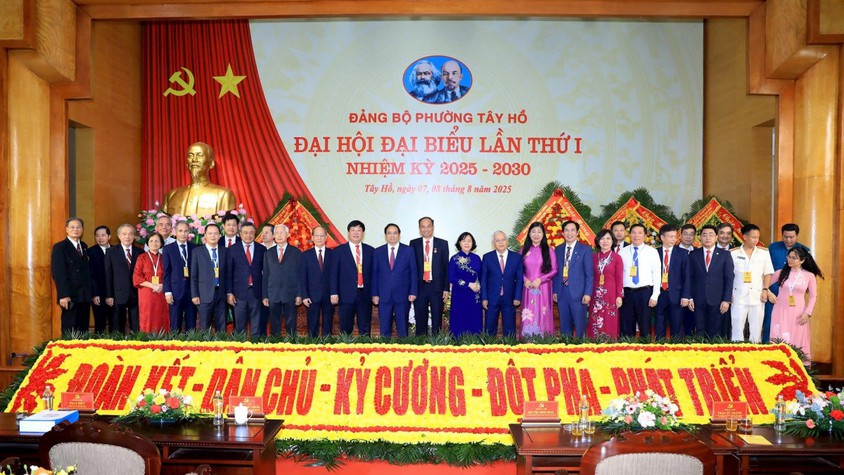 Đại hội đại biểu Đảng bộ phường Tây Hồ lần thứ I, nhiệm kỳ 2025-2030: Phát triển phường Tây Hồ thành trung tâm dịch vụ, du lịch của Thủ đô