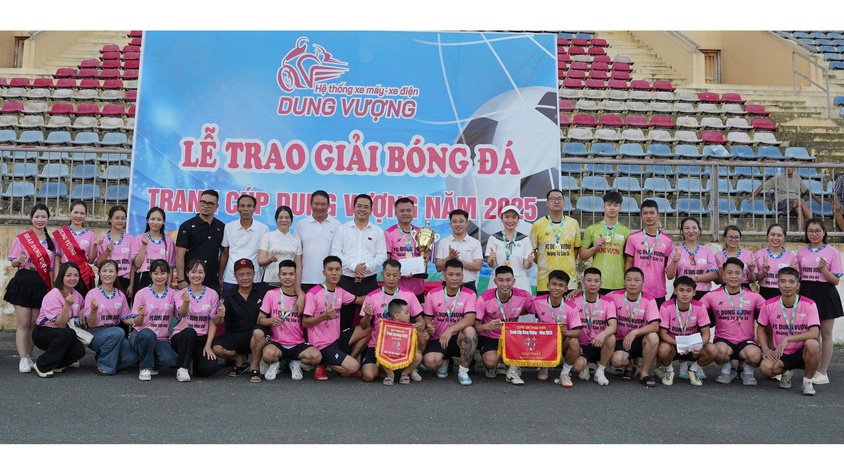 Chung kết, bế mạc và trao giải bóng đá tranh Cup Dung Vượng 2025.