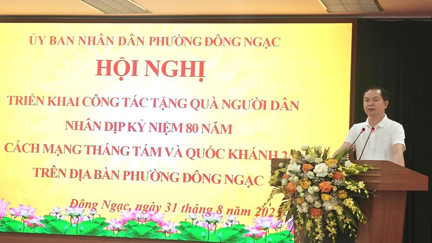 PHƯỜNG ĐỔNG NGẠC TRIỂN KHAI CÔNG TÁC TẶNG QUÀ NGƯỜI DÂN NHÂN DỊP KỶ NIỆM 80 NĂM CÁCH MẠNG THÁNG TÁM VÀ QUỐC KHÁNH 2/9