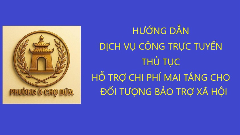 Thủ tục Hỗ trợ chi phí mai táng cho đối tượng bảo trợ xã hội