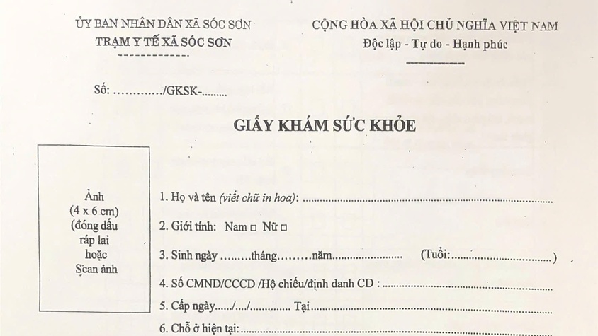 THÔNG BÁO CỦA PHÒNG KHÁM ĐA KHOA TRUNG TÂM VỀ VIỆC ĐỦ ĐIỀU KIỆN KHÁM VÀ CẤP GIẤY KHÁM SỨC KHỎE