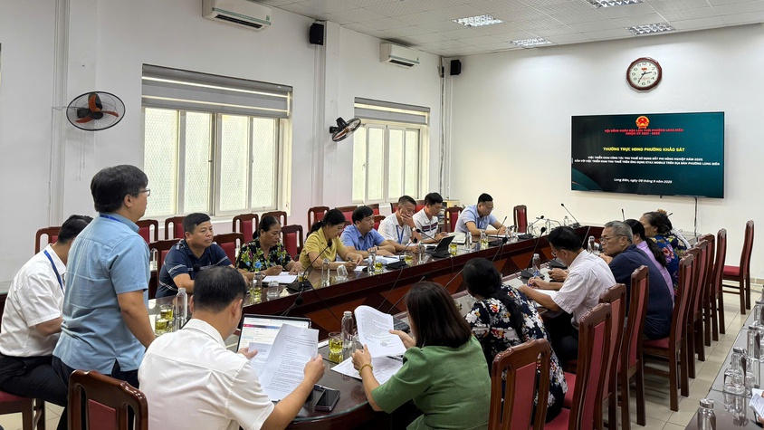 Thường trực Hội đồng nhân dân phường khảo sát việc triển khai công tác thu thuế sử dụng đất phi nông nghiệp năm 2025 trên địa bàn phường gắn với việc triển khai thu trên ứng dụng Etax Mobile