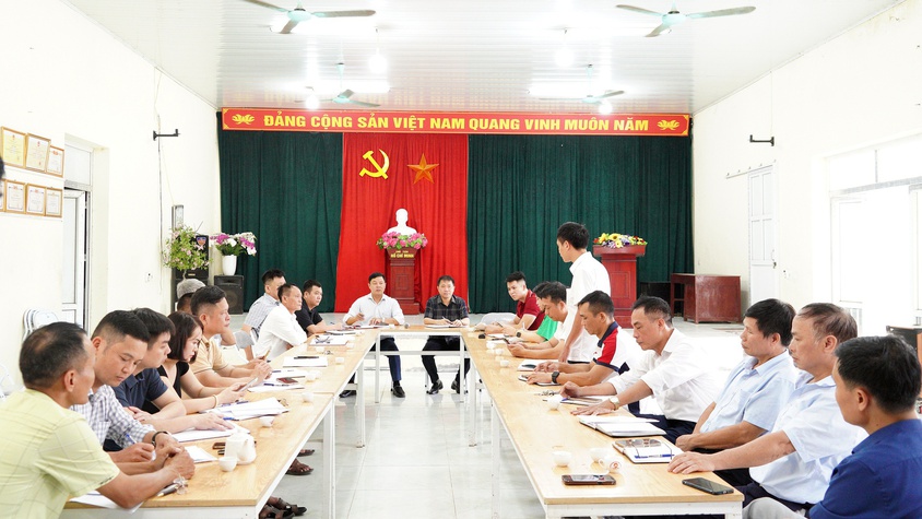 Đảng ủy phường Chương Mỹ tổ chức hội nghị làm việc với các Chi bộ, thôn và đơn vị khu vực Phụng Châu
