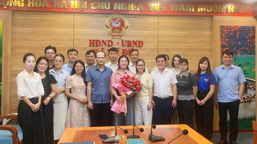 Công bố Quyết định thành lập Chi đoàn UBND xã Mỹ Đức