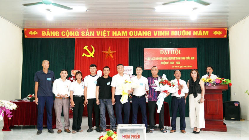 Câu lạc bộ bóng đá lão tướng thôn Long Châu Sơn Đại hội nhiệm kỳ 2025 – 2030
