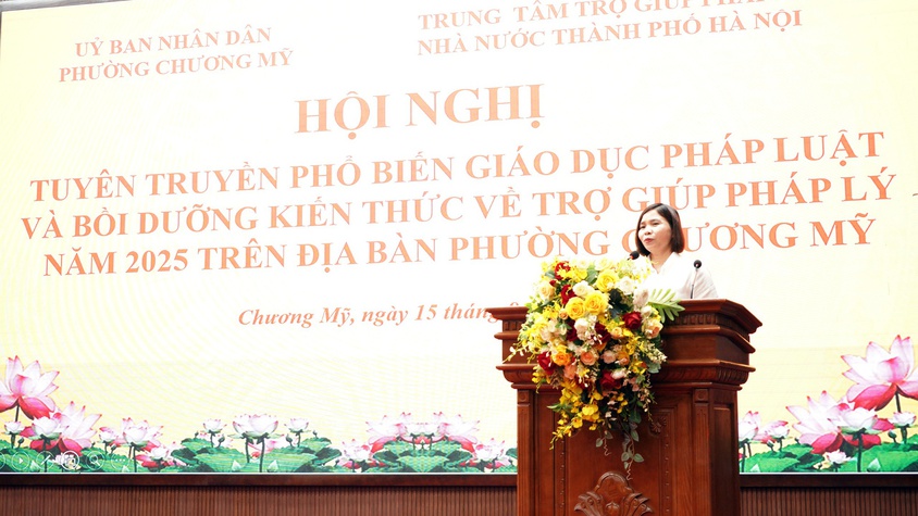 Chương Mỹ tuyên truyền, phổ biến pháp luật và bồi dưỡng kiến thức về trợ giúp pháp lý năm 2025