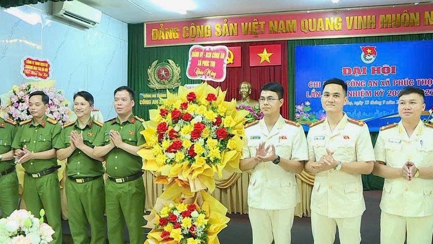 Đại hội Chi đoàn Công an xã Phúc Thọ lần thứ I, nhiệm kỳ 2025 – 2027: Bản lĩnh – Xung kích – Sáng tạo