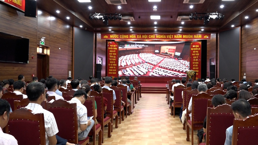 Xã Mỹ Đức tham dự hội nghị trực tuyến toàn quốc quán triệt và triển khai thực hiện 4 Nghị quyết của Bộ Chính trị