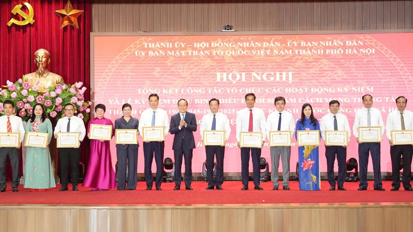 Phường Tây Hồ vinh dự nhận Bằng khen của Chủ tịch UBND TP Hà Nội trong công tác tổ chức A80