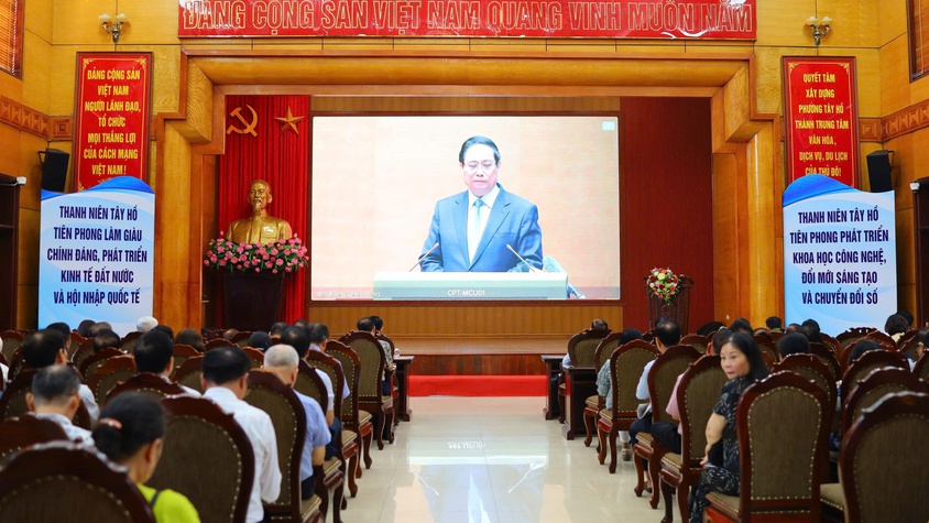 Tây Hồ: Tiếp sóng hội nghị quán triệt, triển khai thực hiện 4 Nghị quyết của Bộ Chính trị trên toàn quốc