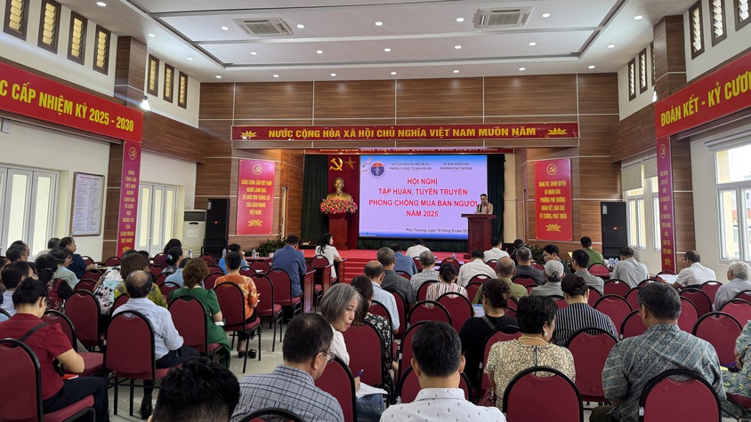 Hội nghị tập huấn, tuyên truyền phòng chống mua bán người năm 2025 tại phường Phú Thượng