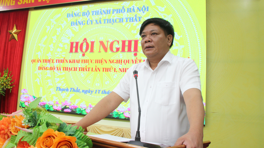 ĐẢNG ỦY XÃ THẠCH THẤT: HỌC TẬP, QUÁN TRIỆT, TUYÊN TRUYỀN TRIỂN KHAI THỰC HIỆN NGHỊ QUYẾT ĐẠI HỘI ĐẢNG BỘ XÃ LẦN THỨ I, NHIỆM KỲ 2025 – 2030