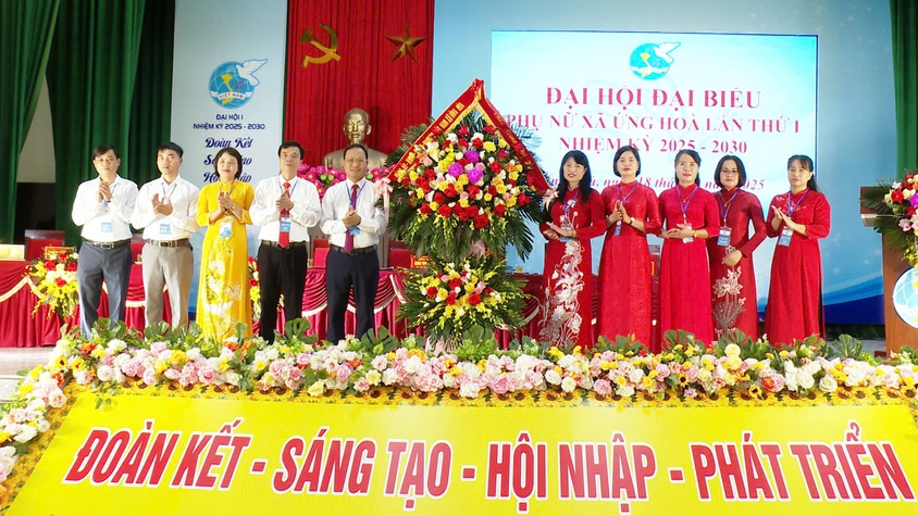 Đại hội đại biểu Hội LHPN xã Ứng Hoà: dấu mốc phát triển mới của phong trào phụ nữ và công tác hội xã Ứng Hòa trong giai đoạn mới.
