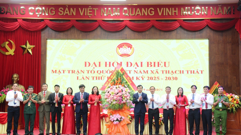 MTTQ xã Thạch Thất tổ chức thành công Đại hội đại biểu lần thứ I nhiệm kỳ 2025-2030