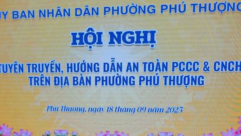 Hội nghị tuyên truyền, hướng dẫn an toàn PCCC & CNCH trên địa bàn phường Phú Thượng