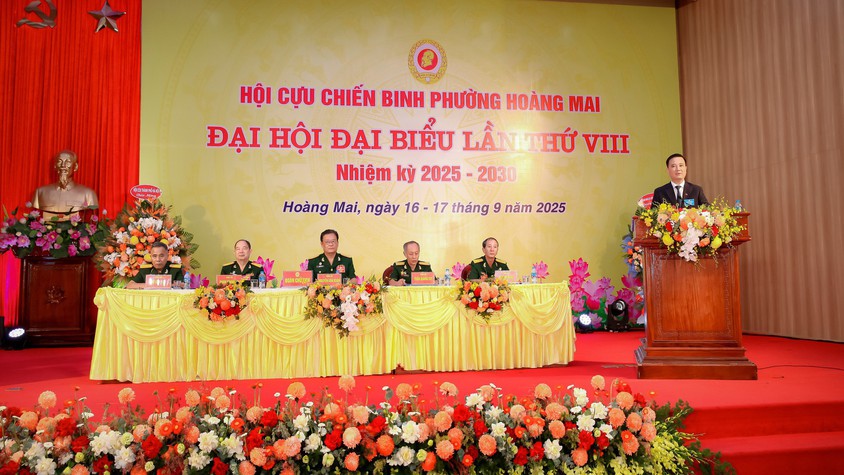 Hội Cựu chiến binh (CCB) phường Hoàng Mai tổ chức Đại hội Đại biểu Hội CCB Phường lần thứ VIII, Nhiệm kỳ 2025-2030.
