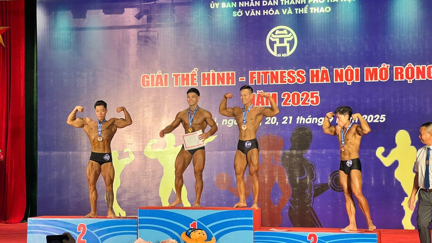 Trao giải thưởng Thể hình- Fitness Hà Nội mở rộng 2025
