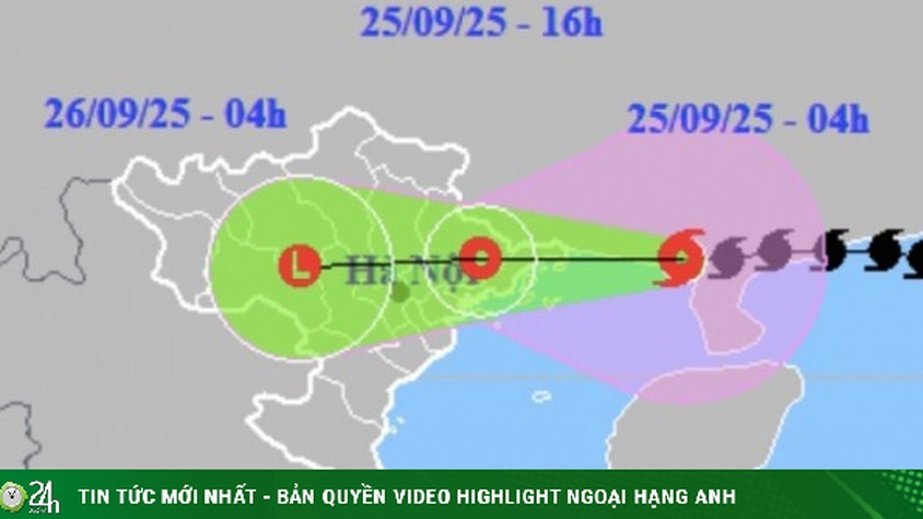 Bão số 9 Ragasa giật cấp 11 đang lao nhanh vào đất liền nước ta