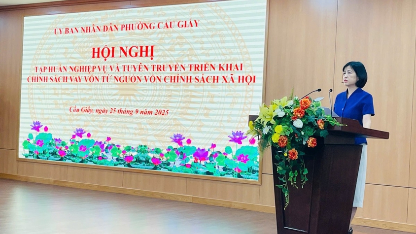Cầu Giấy: Hơn 150 cán bộ tham gia tập huấn nghiệp vụ tín dụng chính sách