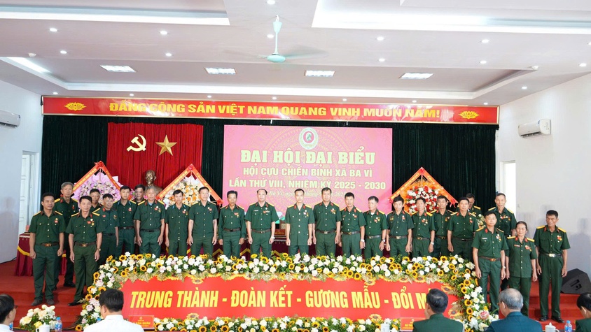ĐẠI HỘI ĐẠI BIỂU HỘI CỰU CHIẾN BINH XÃ BA VÌ LẦN THỨ VIII, NHIỆM KỲ 2025 – 2030 THÀNH CÔNG TỐT ĐẸP
