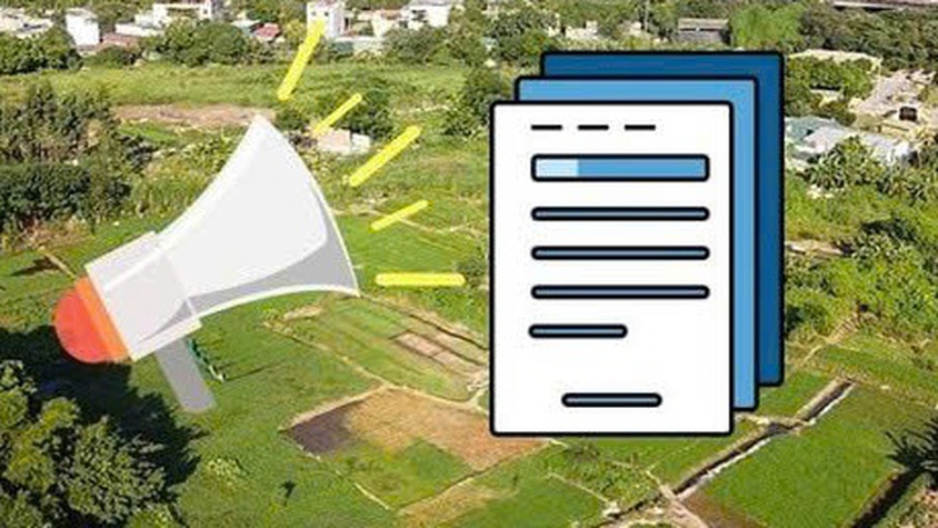 Thông báo thu hồi đất phục vụ dự án Hồ Đầm Bảy