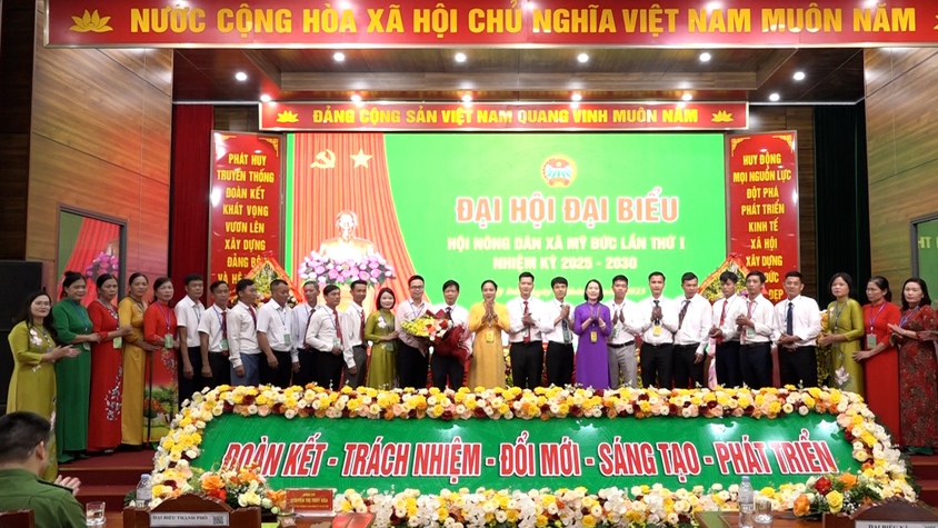 Hội nông dân xã Mỹ Đức đoàn kết, đổi mới xây dựng tổ chức vững mạnh, phát triển nông nghiệp xanh, nông dân số
