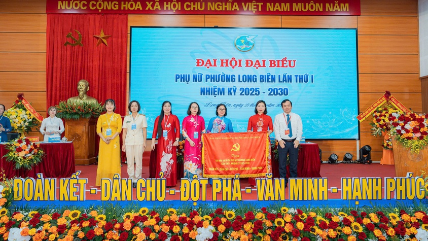 Hội Liên hiệp Phụ nữ phường Long Biên tổ chức thành công Đại hội Đại biểu phụ nữ phường lần thứ I, nhiệm kỳ 2025 - 2030.