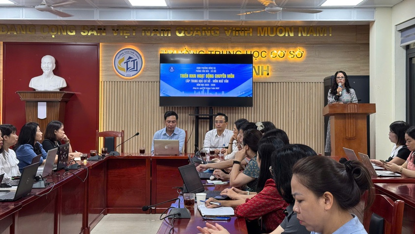 Phường Đống Đa triển khai tập huấn chuyên đề bộ môn cấp THCS, ứng dụng AI trong dạy học năm học 2025 – 2026