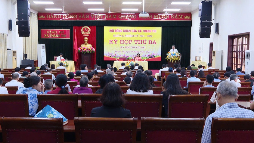 Kỳ họp thứ 3 HĐND xã Thanh Trì thành công tốt đẹp