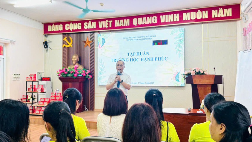 TRƯỜNG MẦM NON THỊNH LIỆT TỔ CHỨC CHƯƠNG TRÌNH TẬP HUẤN 