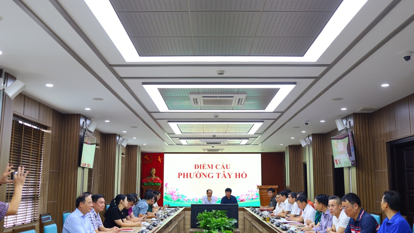 Cán bộ chủ chốt phường Tây Hồ tham dự lớp bồi dưỡng kiến thức, kỹ năng cho cán cán bộ lãnh đạo quản lý xã/phường