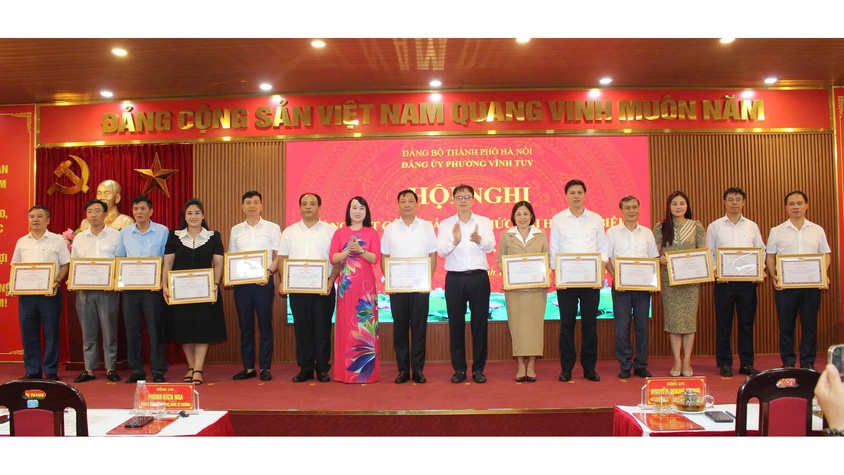 Đảng bộ phường Vĩnh Tuy tổng kết công tác tổ chức Đại hội đại biểu lần thứ I, nhiệm kỳ 2025 - 2030