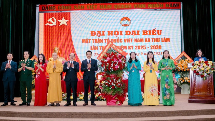 Ủy ban Mặt trận Tổ quốc Việt Nam xã Thư Lâm long trọng tổ chức Đại hội đại biểu MTTQ xã Thư Lâm lần thứ I, nhiệm kỳ 2025 - 2030.