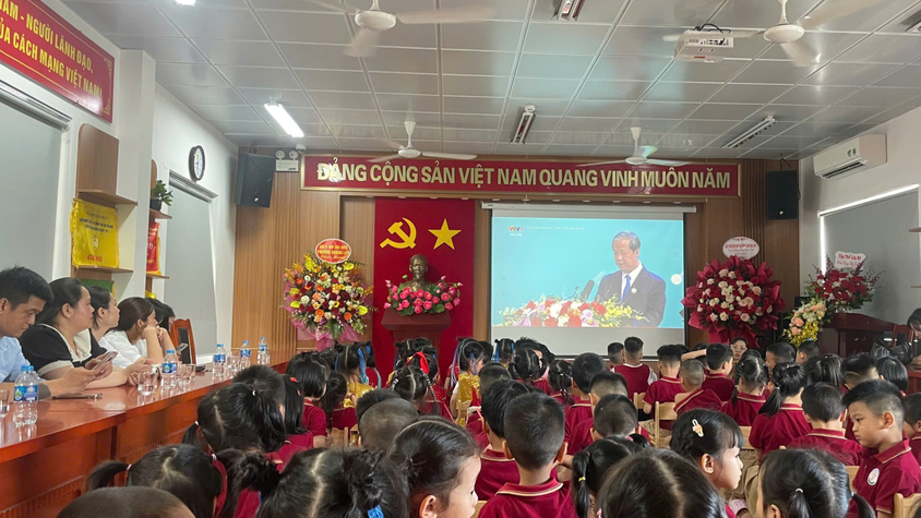 Trường Mầm non Họa Mi tổ chức “Ngày hội đến trường của bé” năm học  2025 – 2026 tưng bừng phấn khởi