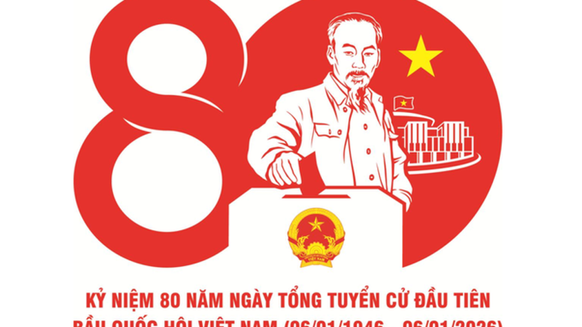 Bộ VHTTDL: Công bố mẫu biểu trưng Kỷ niệm 80 năm Ngày Tổng tuyển cử đầu tiên bầu Quốc hội Việt Nam