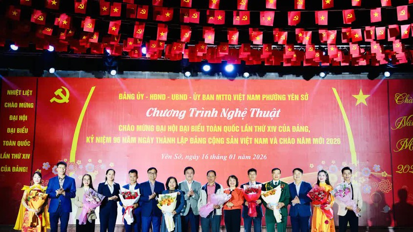 Phường Yên Sở: lan tỏa khí thế thi đua qua chương trình nghệ thuật chào mừng Đại hội XIV của Đảng