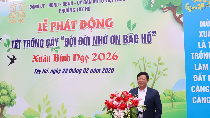 Phường Tây Hồ tổ chức Lễ phát động Tết trồng cây 