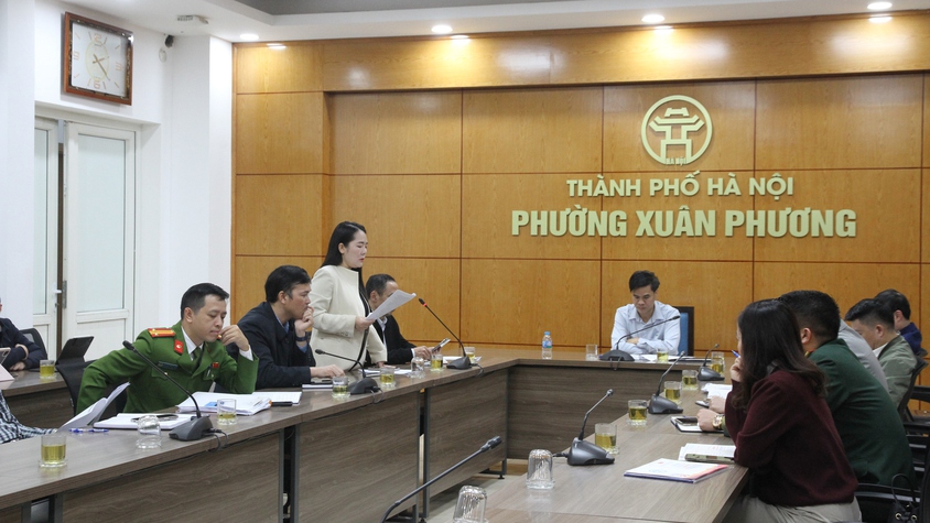 Phường Xuân Phương rà soát tiến độ, triển khai nhiệm vụ trọng tâm công tác bầu cử đại biểu Quốc hội khóa XVI và đại biểu HĐND các cấp.