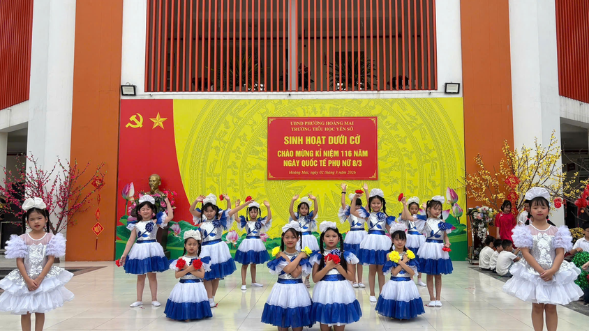 Trường Tiểu học Yên Sở tổ chức các hoạt động chào mừng kỉ niệm 116 năm Ngày Quốc tế Phụ nữ 8/3/1910 - 8/3/2026